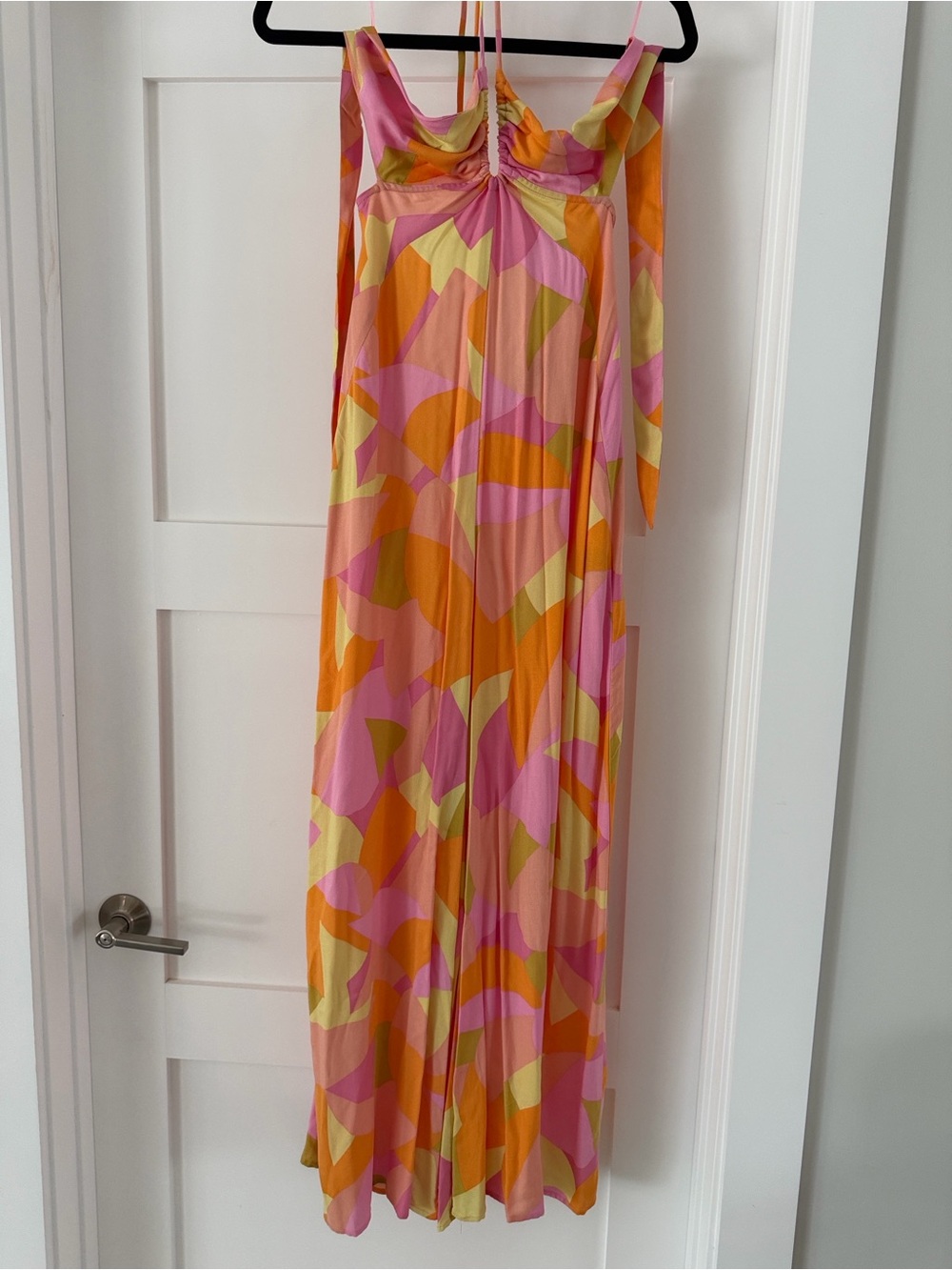 Vici Colorblock Wide-Leg Jumpsuit in Pink & Orange - Picture 5 of 5